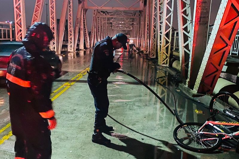 Guarda Municipal impede furto de fios na Cinco Pontes (Foto: Divulgação/PMV)