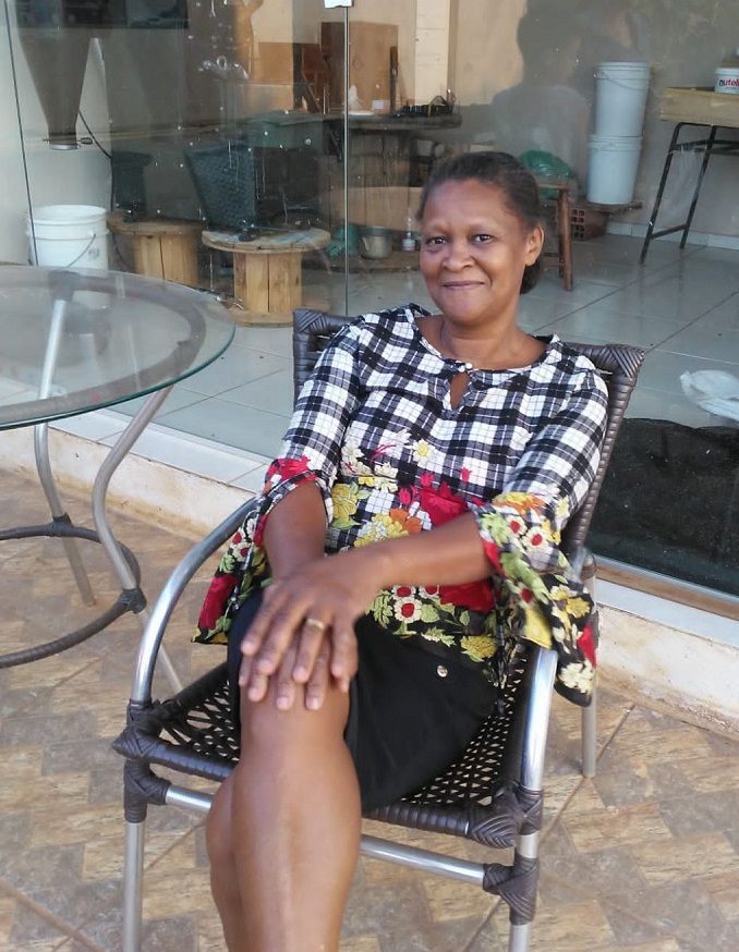 Gessi Miranda Pereira, 52 anos, é moradora do Distrito de Soturno, em Cachoeiro de Itapemirim (Foto: Acervo Pessoal)