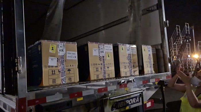 Mais vacinas da Pfizer foram recebidas pelo Estado (Foto: Divulgação Sesa)