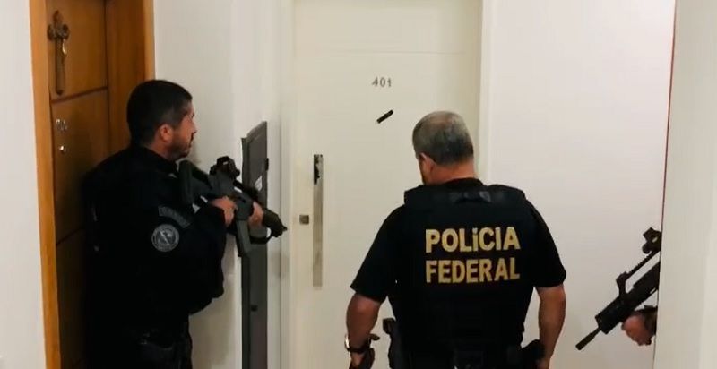 Polícia Federal do ES cumpre mandado de prisão da Operação Balada, deflagrada em Minas Gerais. (Foto: Divulgação/PF)